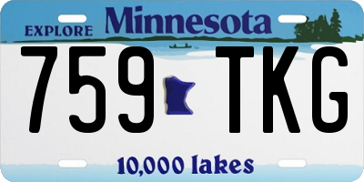 MN license plate 759TKG