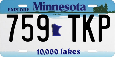 MN license plate 759TKP