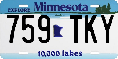 MN license plate 759TKY