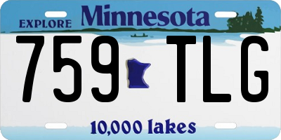 MN license plate 759TLG