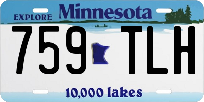 MN license plate 759TLH