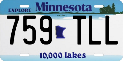 MN license plate 759TLL