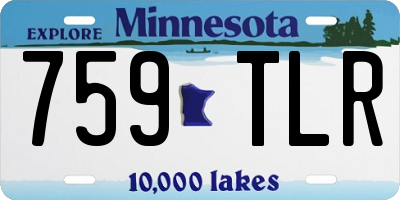MN license plate 759TLR