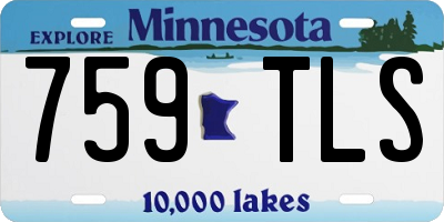 MN license plate 759TLS