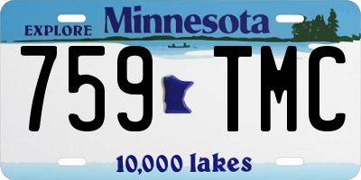 MN license plate 759TMC