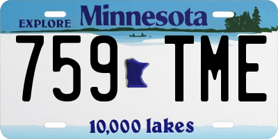 MN license plate 759TME
