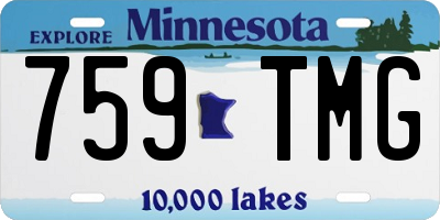 MN license plate 759TMG