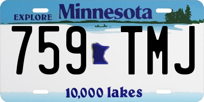 MN license plate 759TMJ