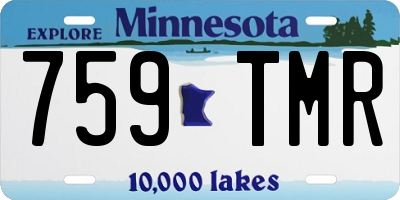 MN license plate 759TMR