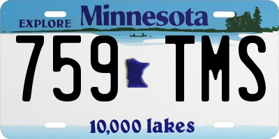 MN license plate 759TMS