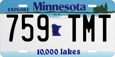 MN license plate 759TMT