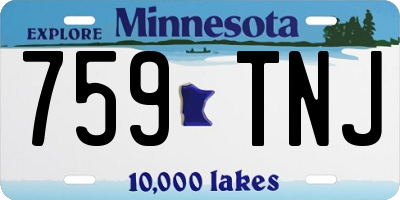 MN license plate 759TNJ