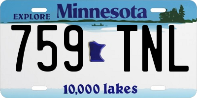 MN license plate 759TNL