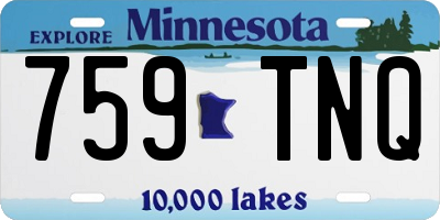 MN license plate 759TNQ