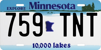 MN license plate 759TNT