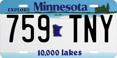 MN license plate 759TNY