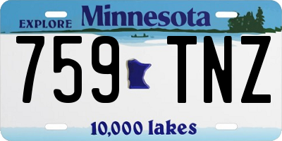 MN license plate 759TNZ