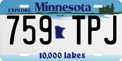 MN license plate 759TPJ