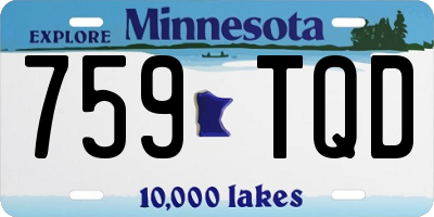 MN license plate 759TQD