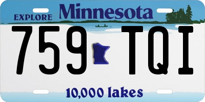 MN license plate 759TQI