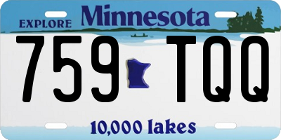 MN license plate 759TQQ