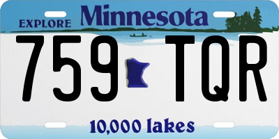 MN license plate 759TQR