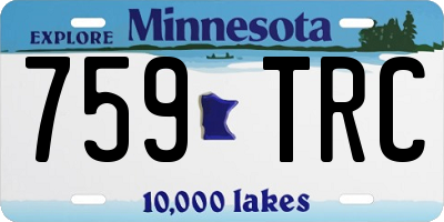 MN license plate 759TRC