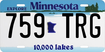 MN license plate 759TRG