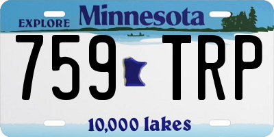 MN license plate 759TRP