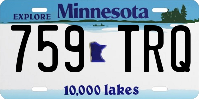MN license plate 759TRQ
