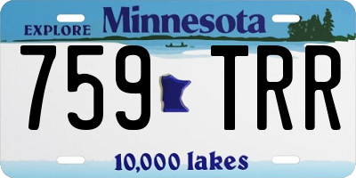 MN license plate 759TRR