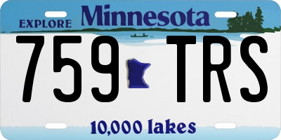 MN license plate 759TRS