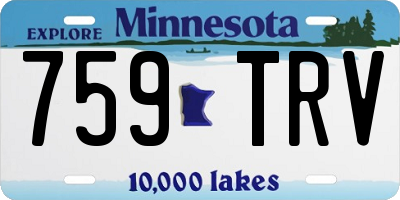 MN license plate 759TRV