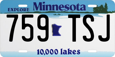 MN license plate 759TSJ