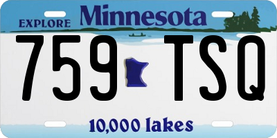 MN license plate 759TSQ
