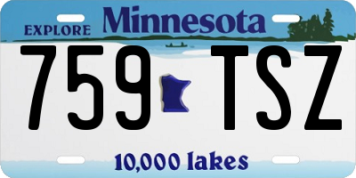 MN license plate 759TSZ