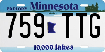 MN license plate 759TTG