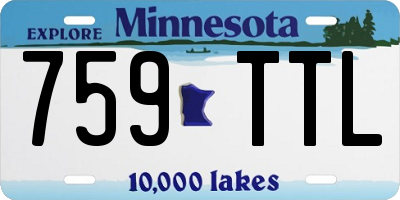 MN license plate 759TTL