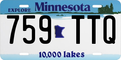 MN license plate 759TTQ