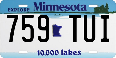 MN license plate 759TUI