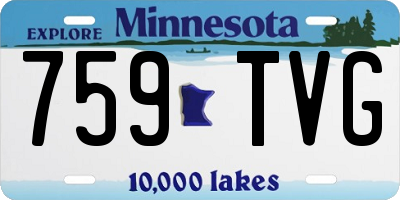 MN license plate 759TVG