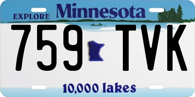 MN license plate 759TVK