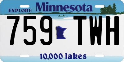 MN license plate 759TWH