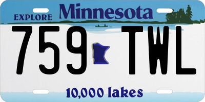 MN license plate 759TWL