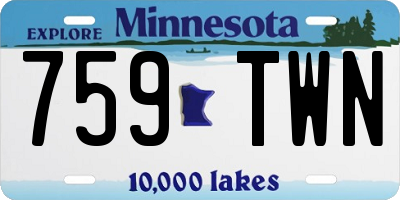 MN license plate 759TWN