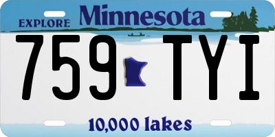 MN license plate 759TYI