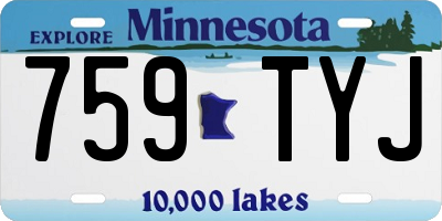 MN license plate 759TYJ