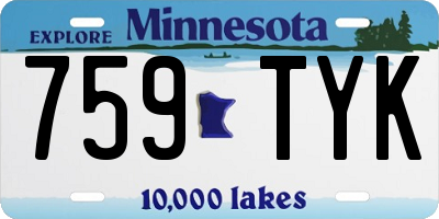 MN license plate 759TYK