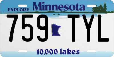 MN license plate 759TYL