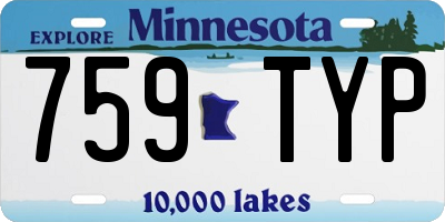 MN license plate 759TYP